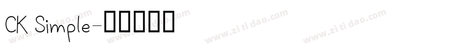 CK Simple字体转换